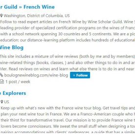 Feedspot wine blog listing